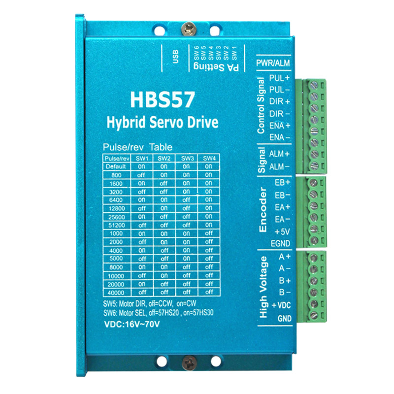 57閉環步進電機驅動器 57閉環驅動器16-70VDC   